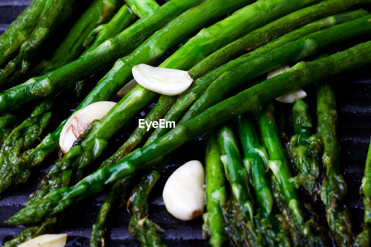 full frame shot of asparagus