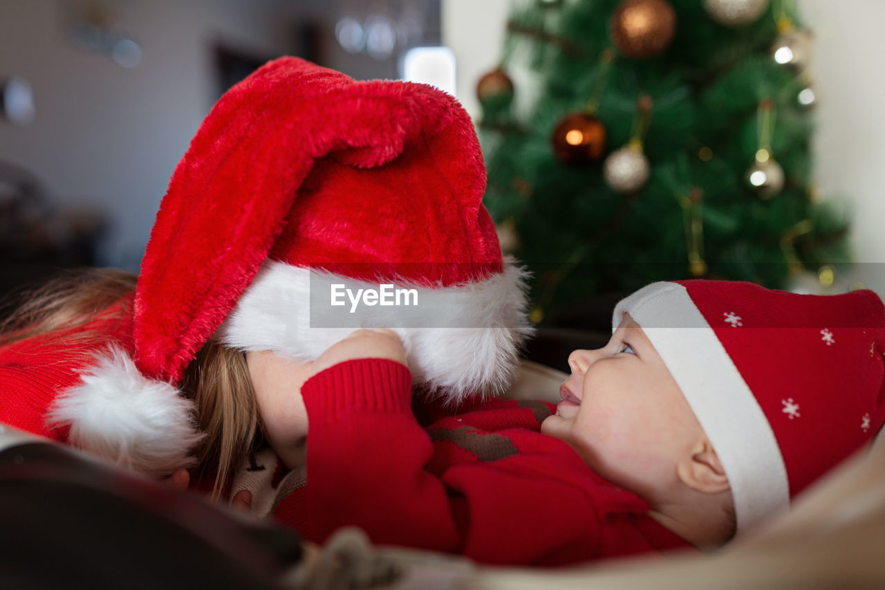close-up of santa claus toy
