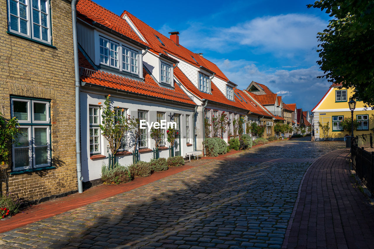 Holm fishing settlement in schleswig, germany.