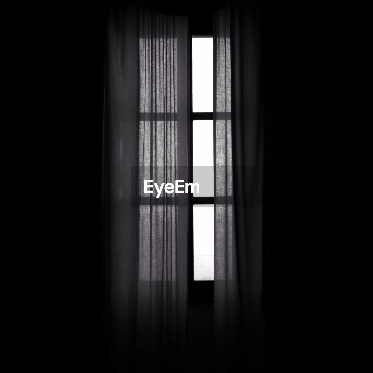 View of window and curtains