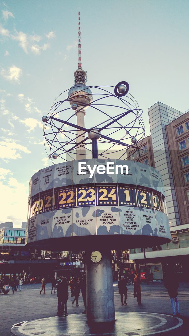 LOW ANGLE VIEW OF CLOCK TOWER