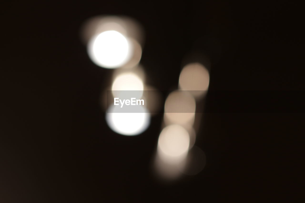 DEFOCUSED LIGHTS AT NIGHT