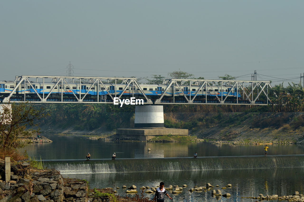 VIEW OF BUILT STRUCTURE IN WATER