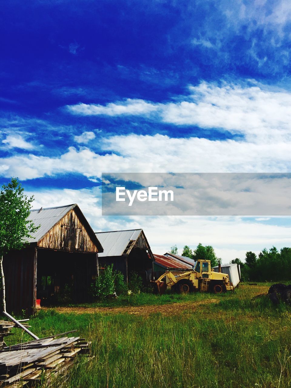 VIEW OF FARM AGAINST SKY