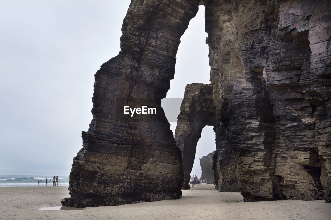 Rock formations at seaside