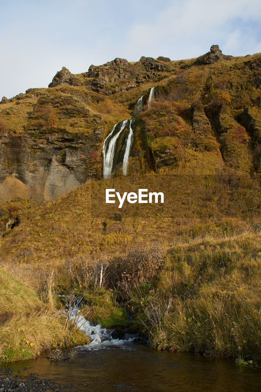 SCENIC VIEW OF STREAM AGAINST SKY