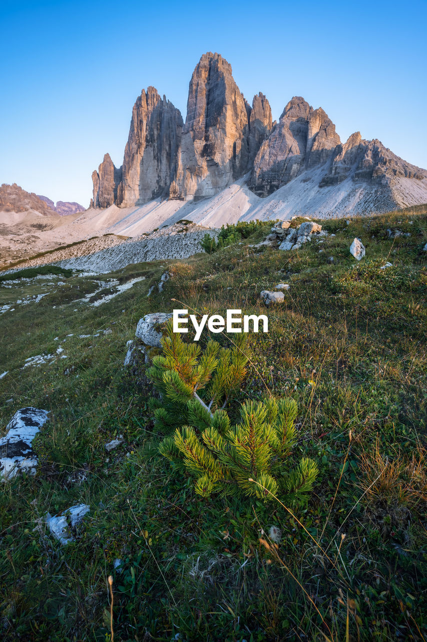 Drei zinnen or tre cime di lavaredol,  dolomiten or dolomiti di sesto, south tirol, italian alps