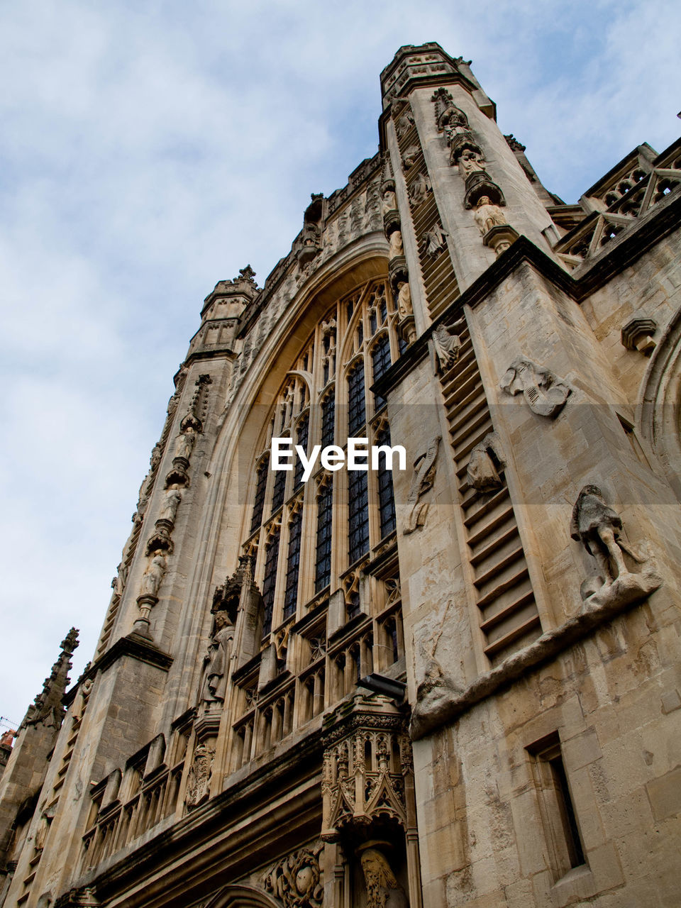 Low angle view of historical building against sky