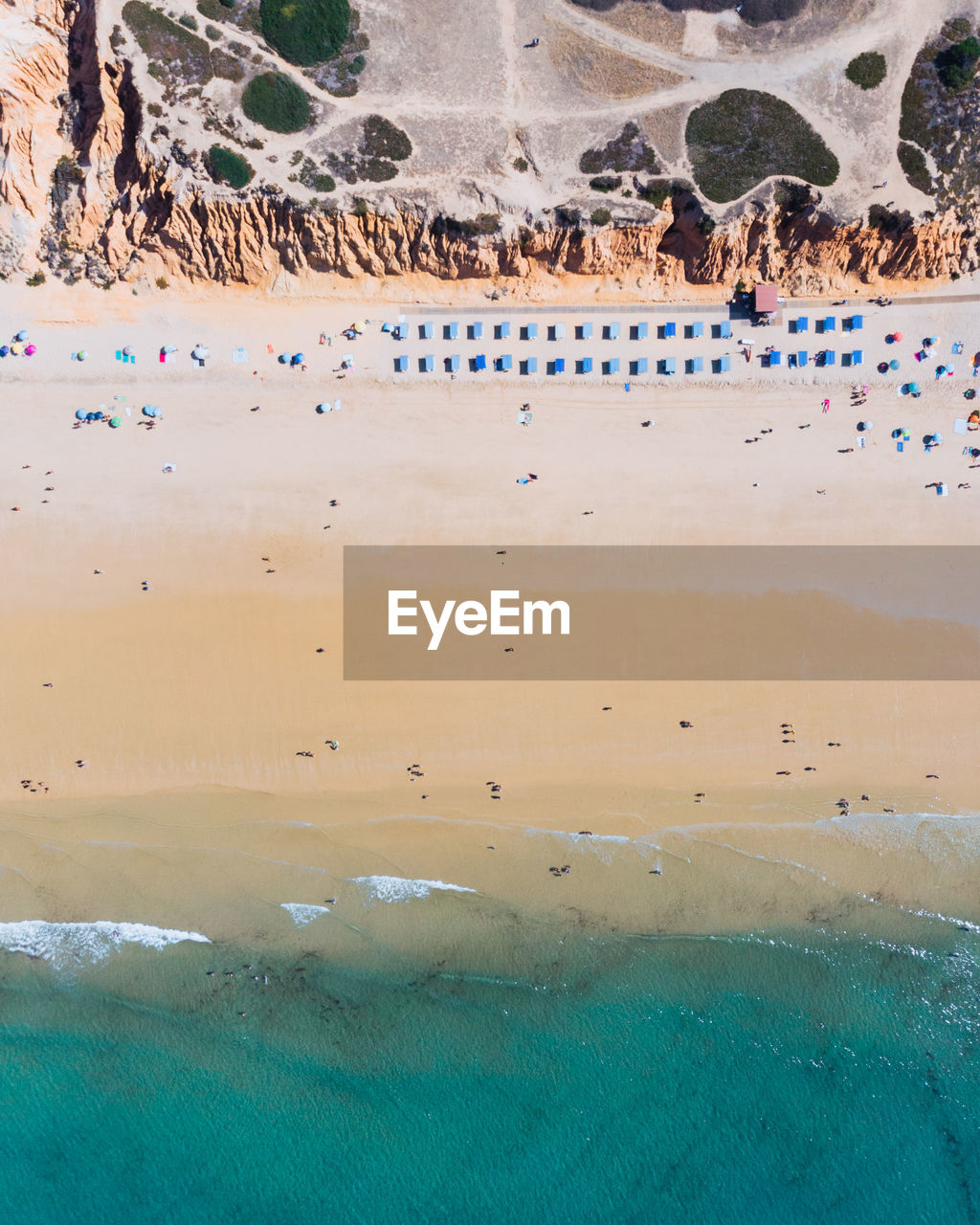 Aerial view from a beach 