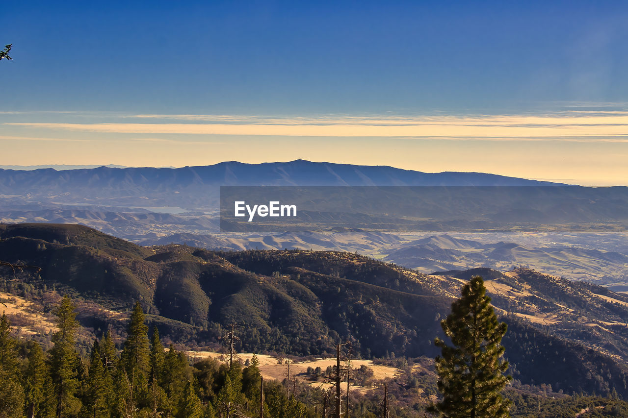 SCENIC VIEW OF LANDSCAPE AND MOUNTAINS AGAINST SKY