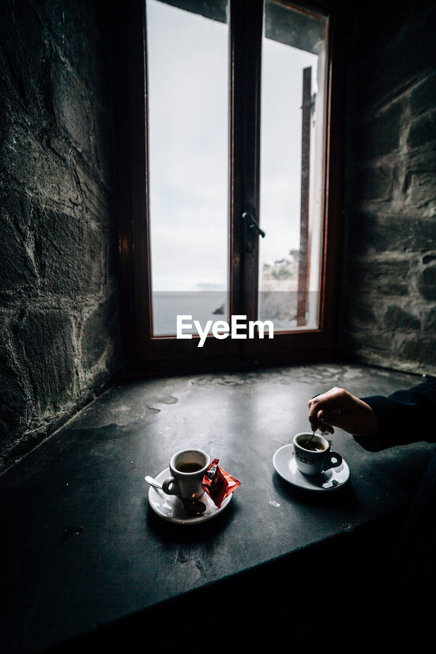 VIEW OF BREAKFAST ON TABLE IN WINDOW