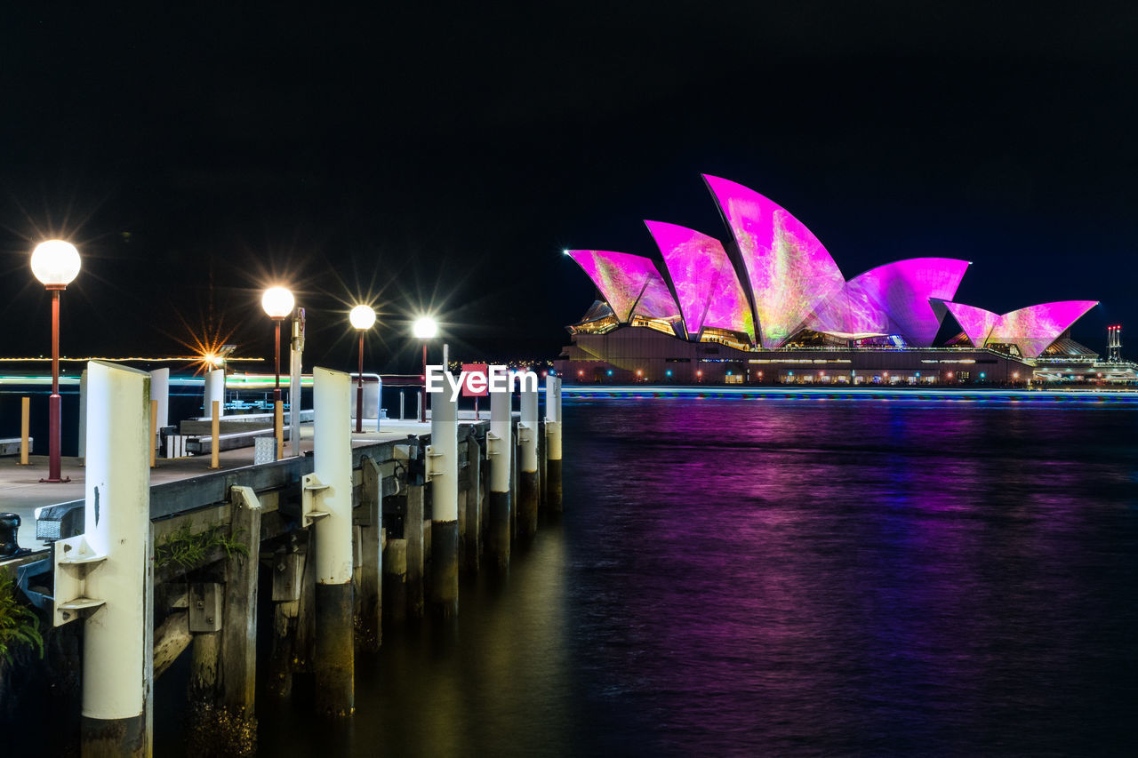 ILLUMINATED CITY AT NIGHT