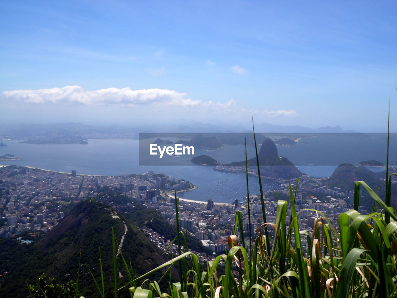 AERIAL VIEW OF CITY AND BUILDINGS