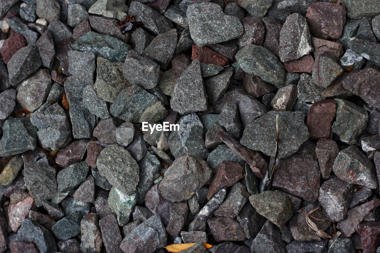 Full frame shot of stones