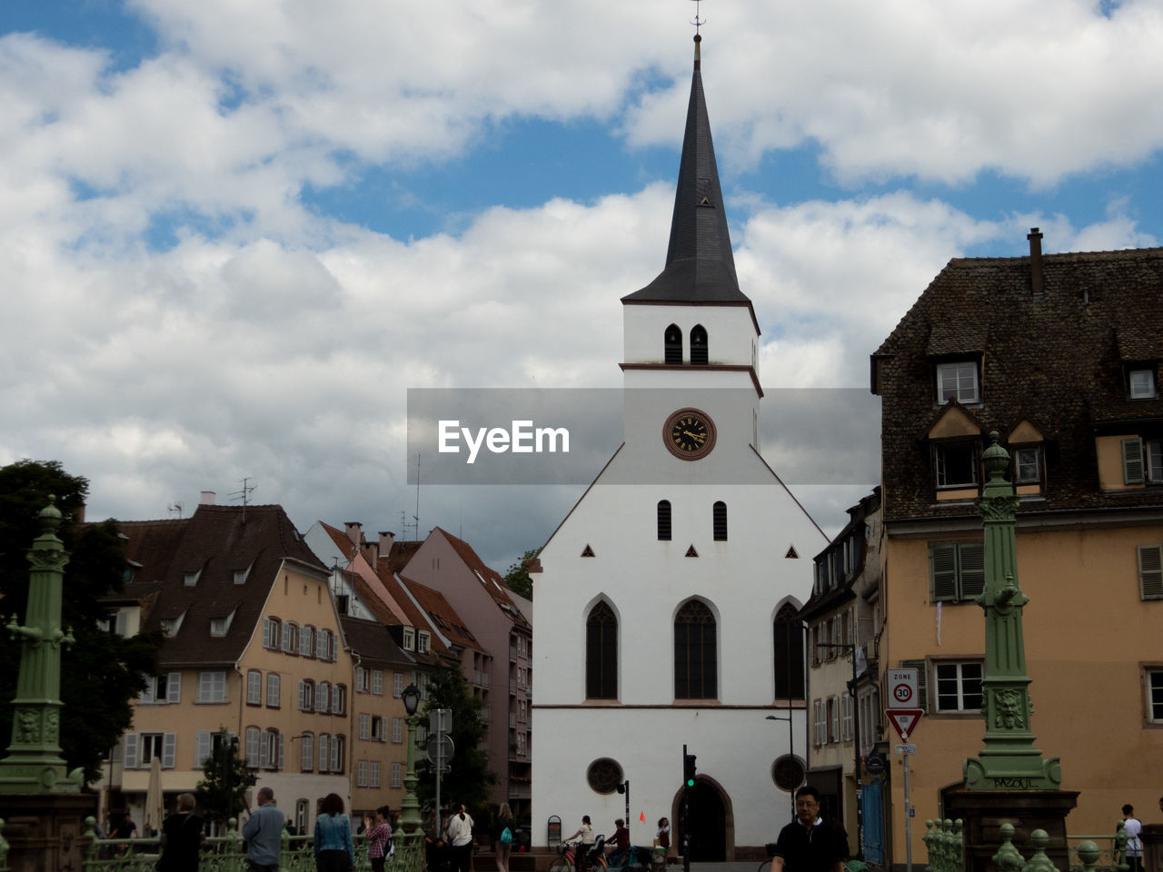 Low angle view of church against sky, wilhelmerkirche