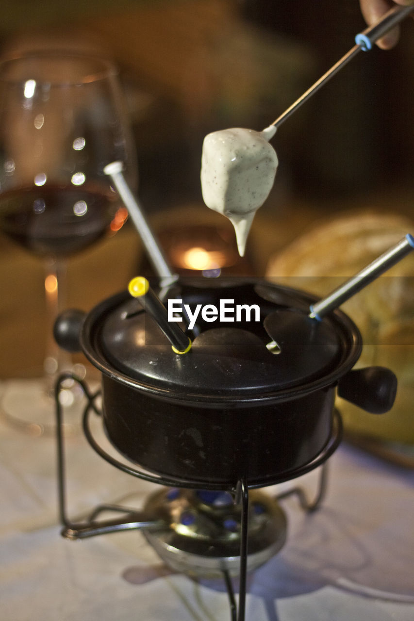 Gastronomy, cheese fondue