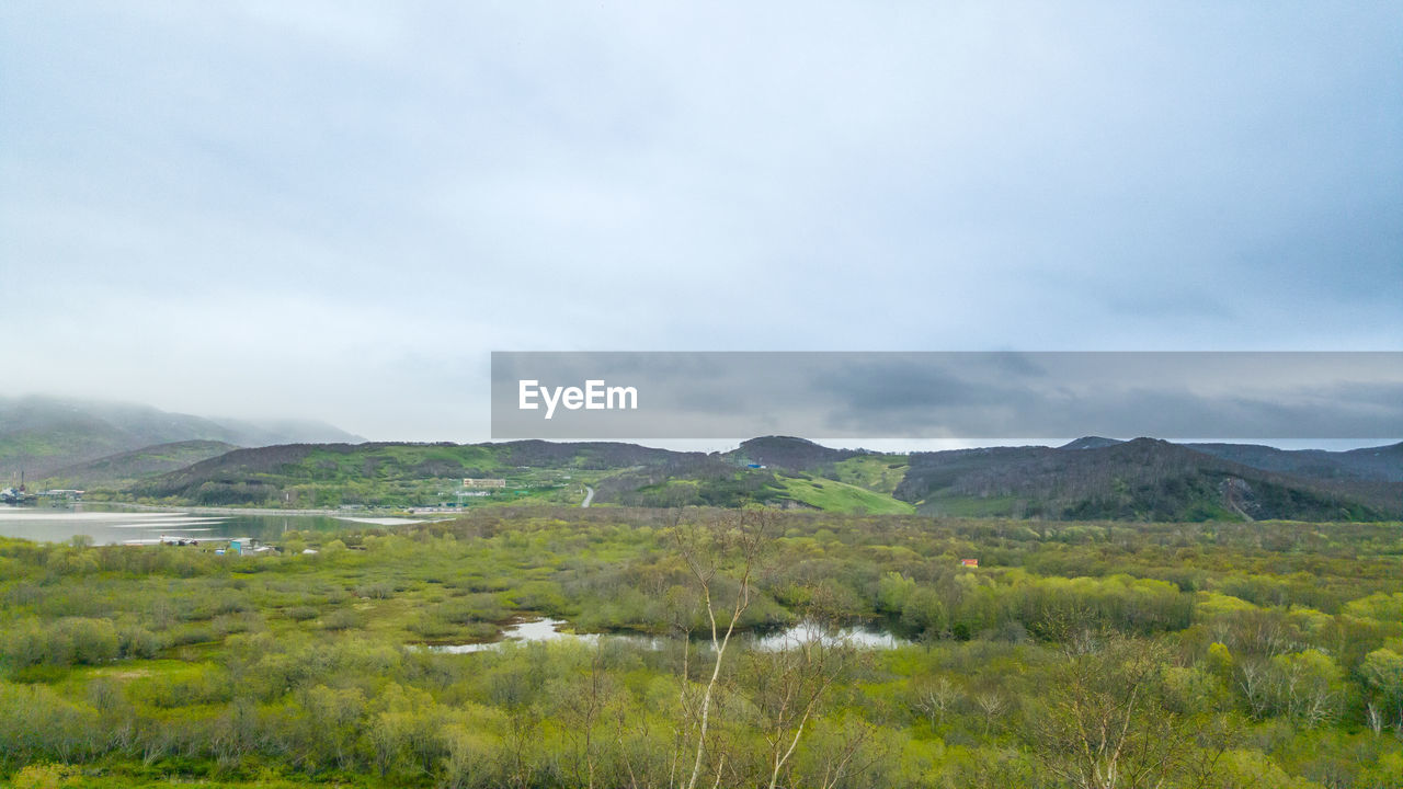 Scenic view of landscape against sky