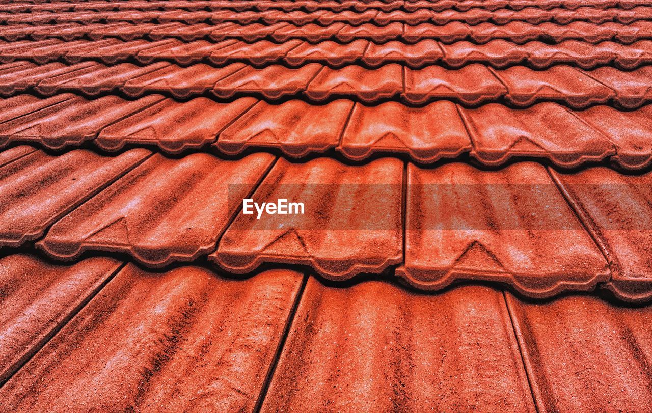 Full frame shot of roof tiles