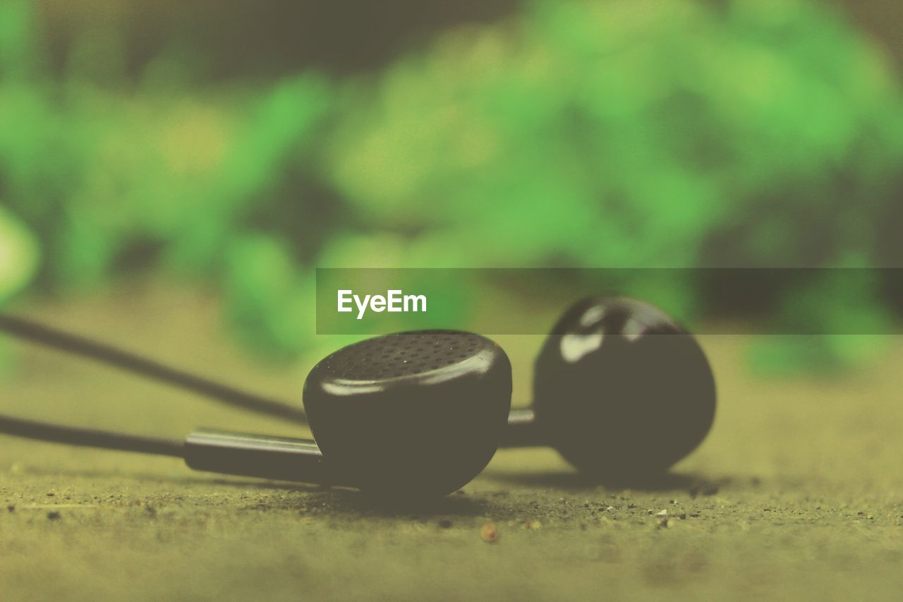 Headphones on ground