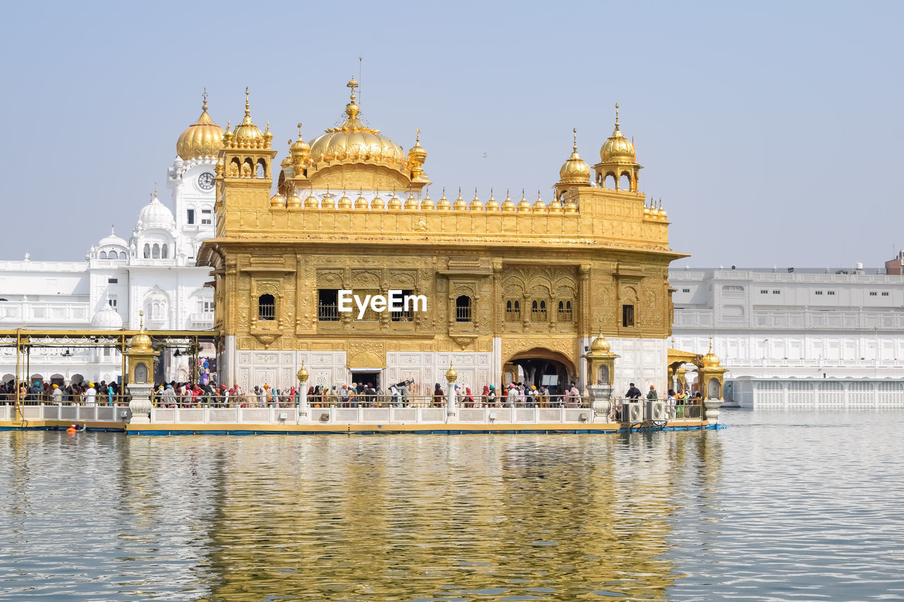 Beautiful view of golden temple 
 - harmandir sahib in amritsar, punjab, india, famous indian sikh