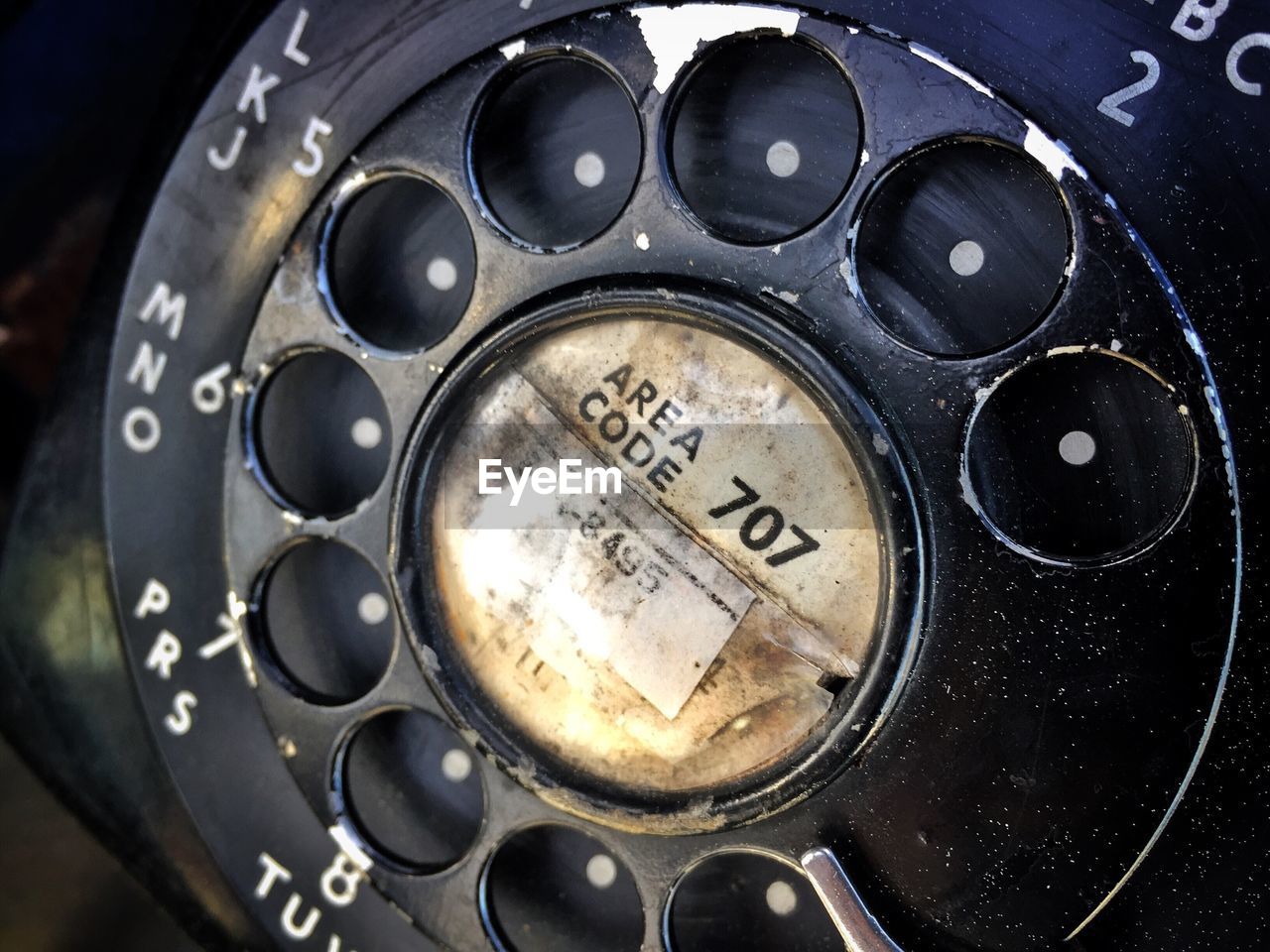 Close-up of telephone