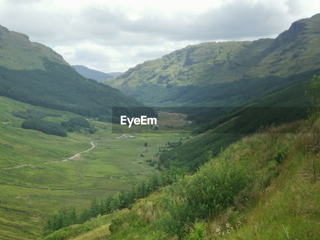 Scottish glen, rest and be thankful