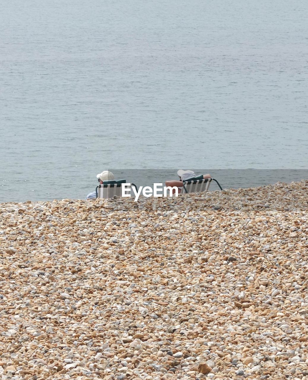 Couple realaxing on beach