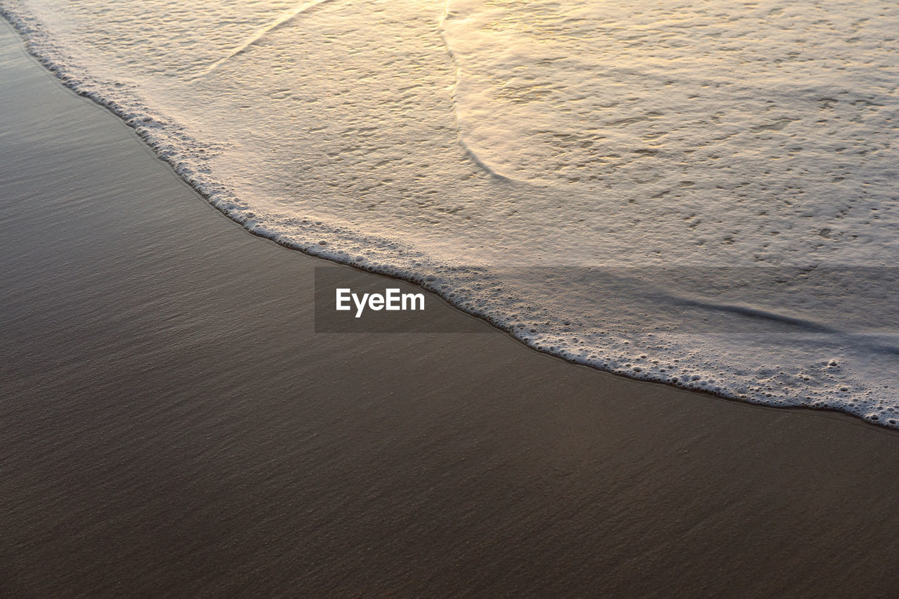 High angle view of beach