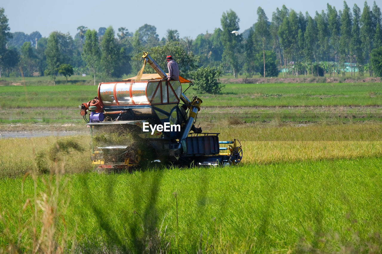 TRACTOR ON AGRICULTURAL LAND