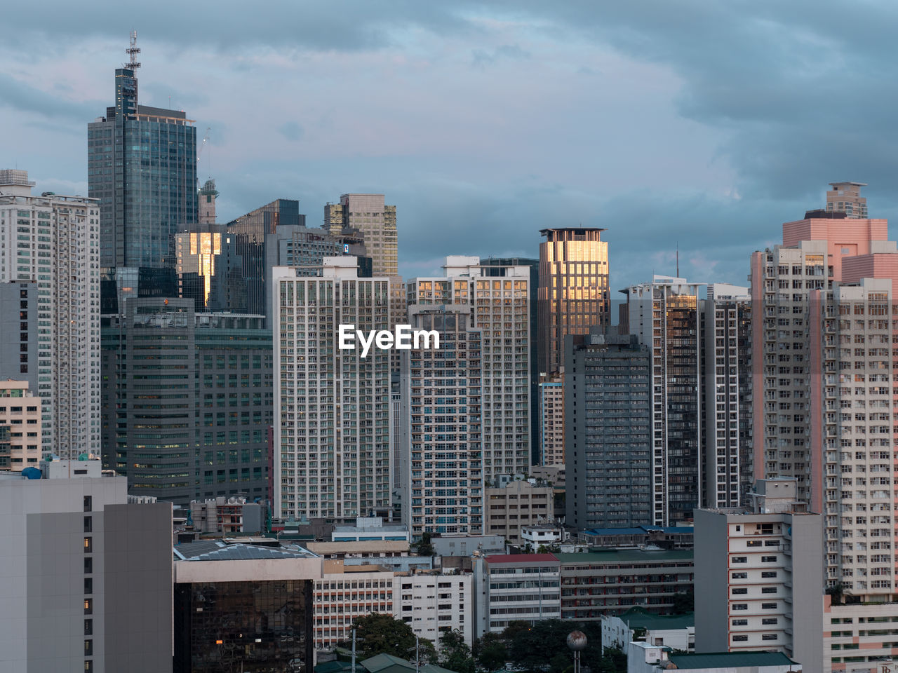 High rise buildings of makati city of manila, philippines