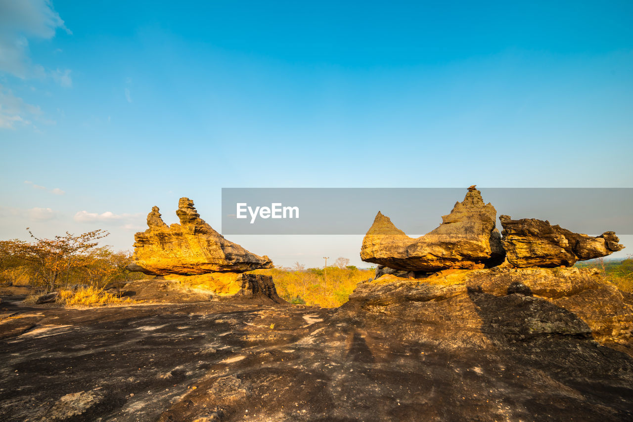 ROCK FORMATIONS ON LAND