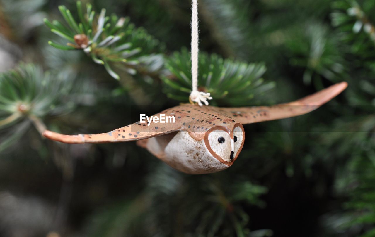 Wooden owl ornament