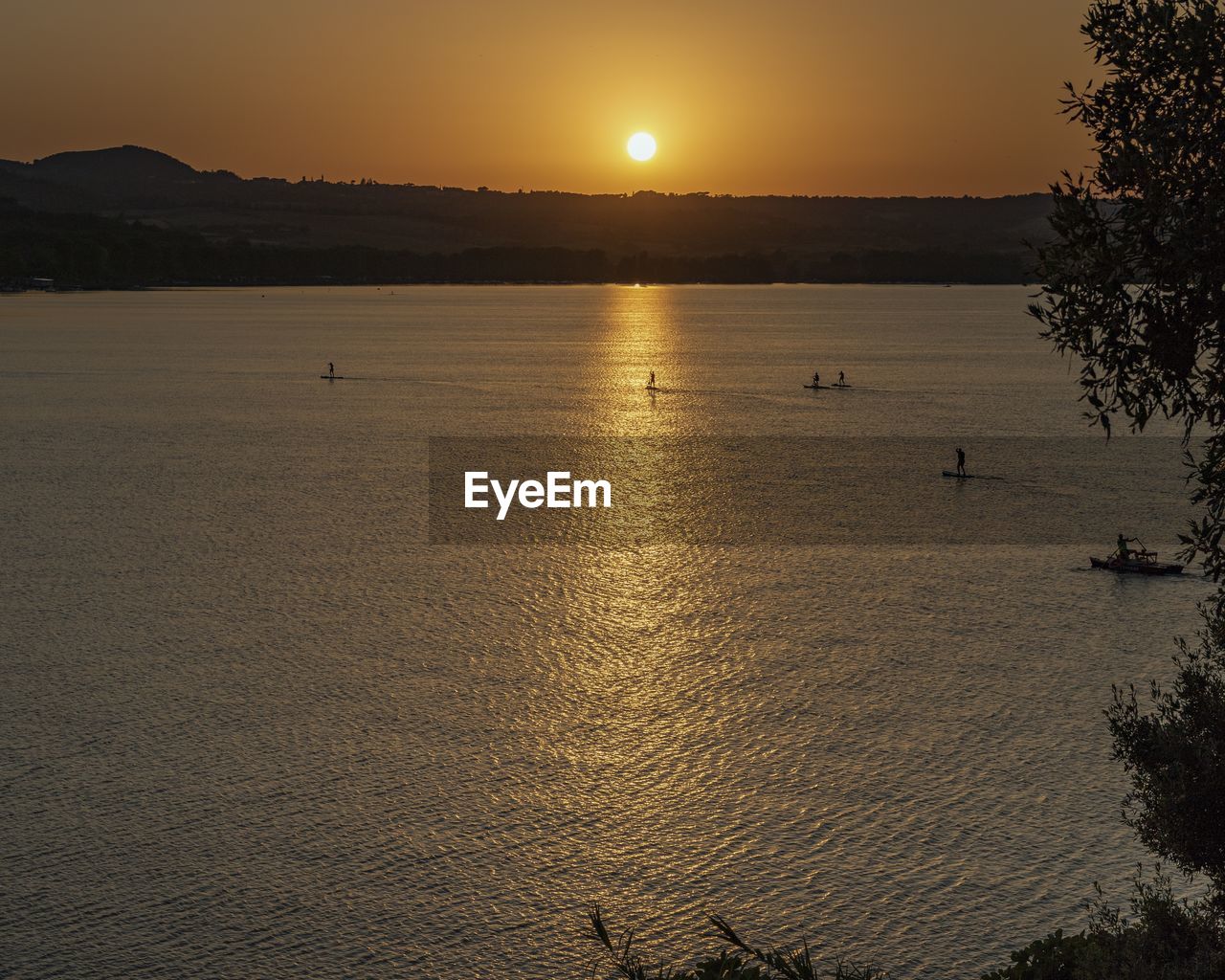 SCENIC VIEW OF SEA DURING SUNSET