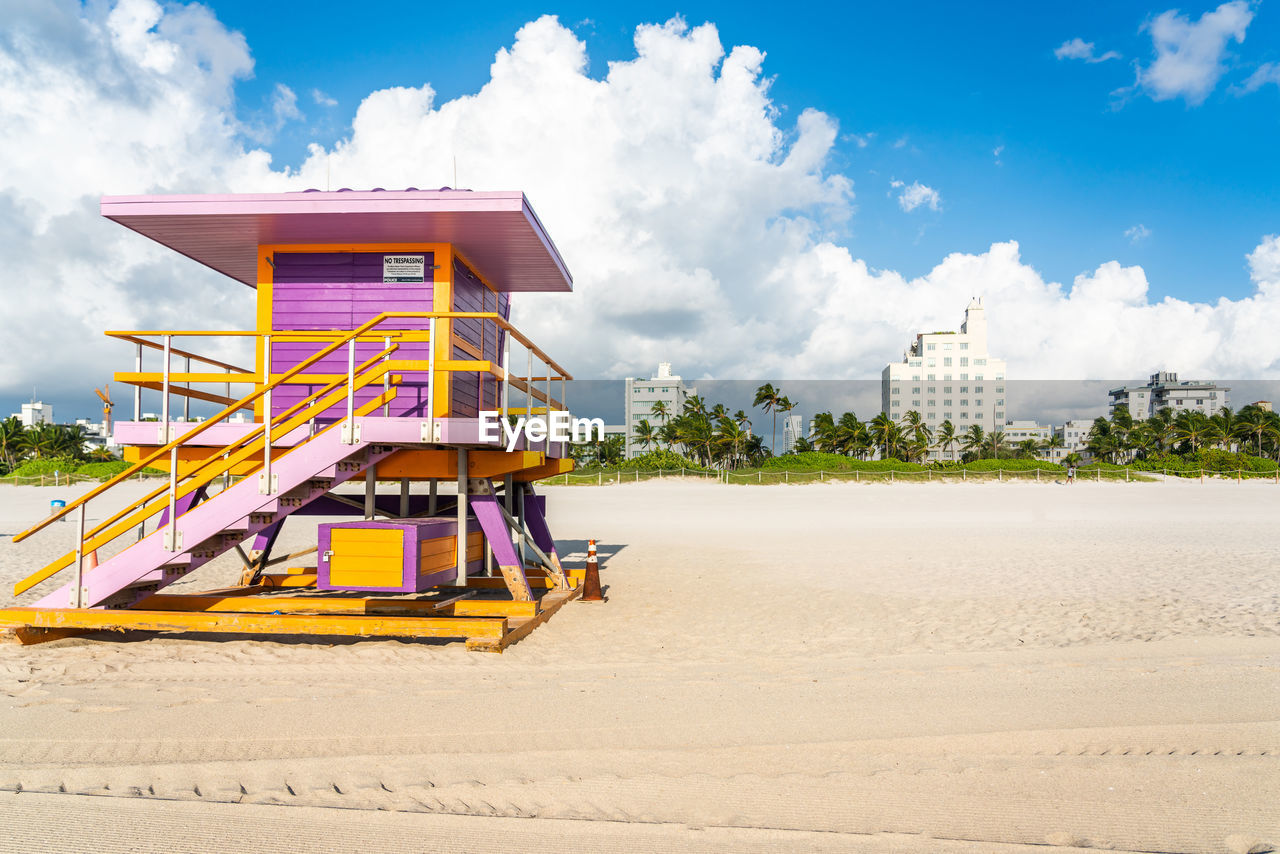 VIEW OF HUT ON BEACH