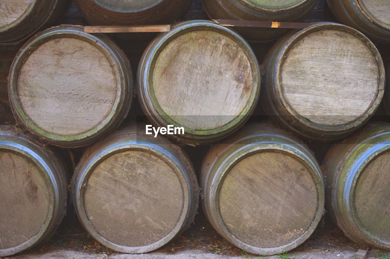 FULL FRAME SHOT OF PIPES IN CONTAINER