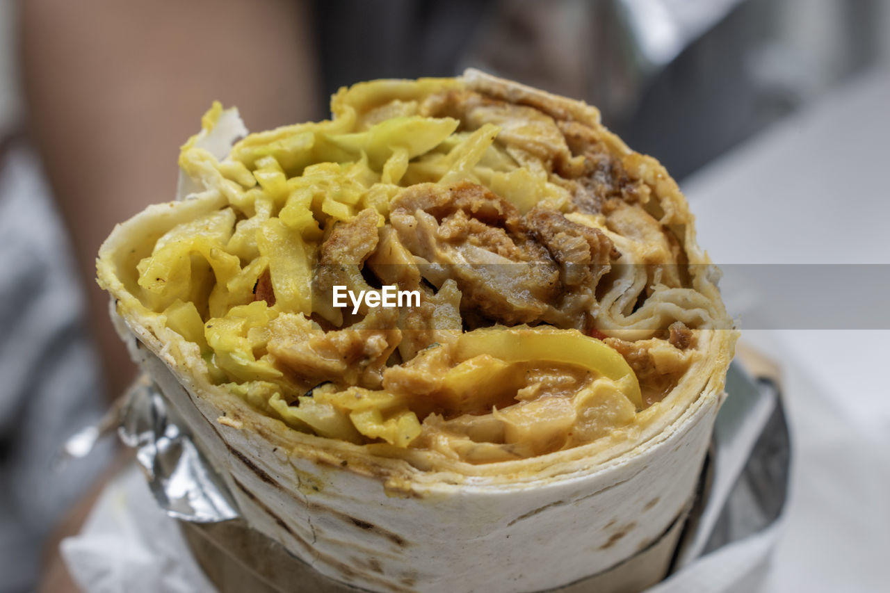 close-up of food on table