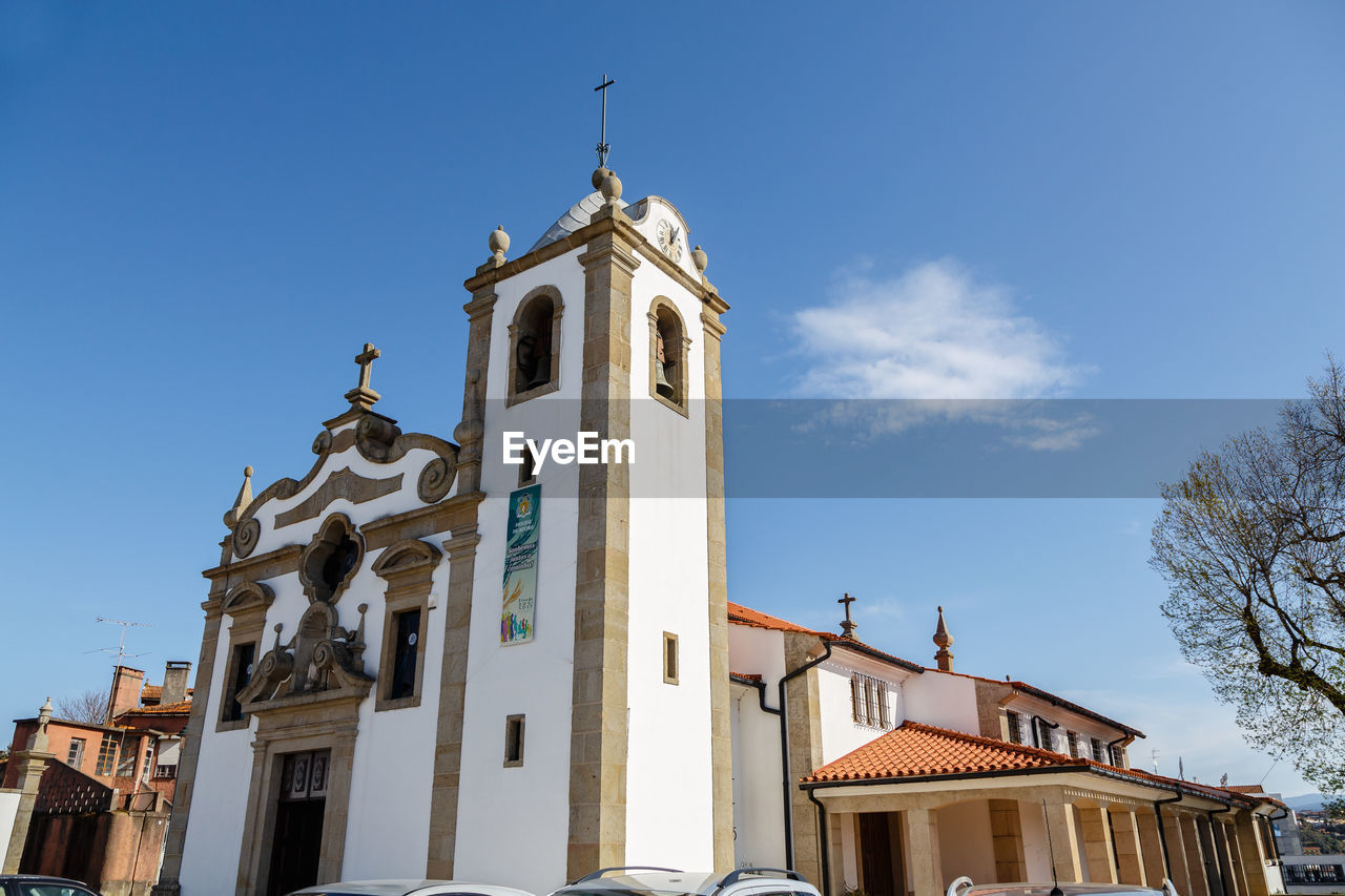 Low angle view of church against sky