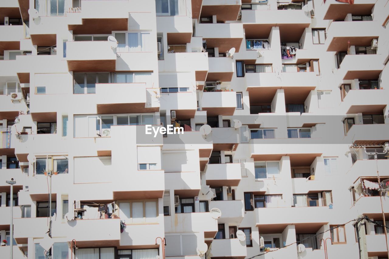 LOW ANGLE VIEW OF WHITE BUILDING