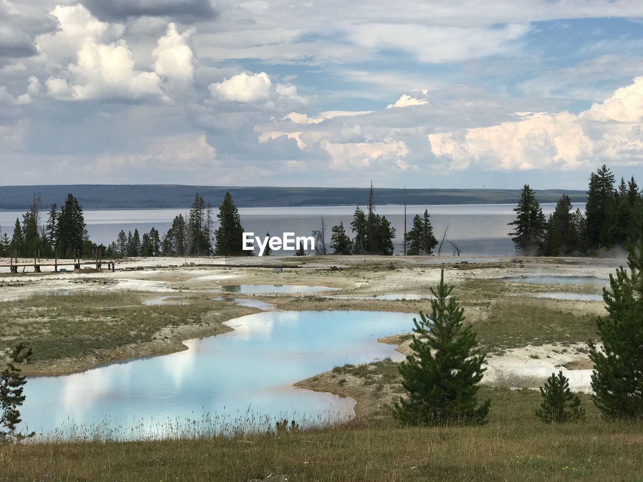 LAKE AGAINST SKY