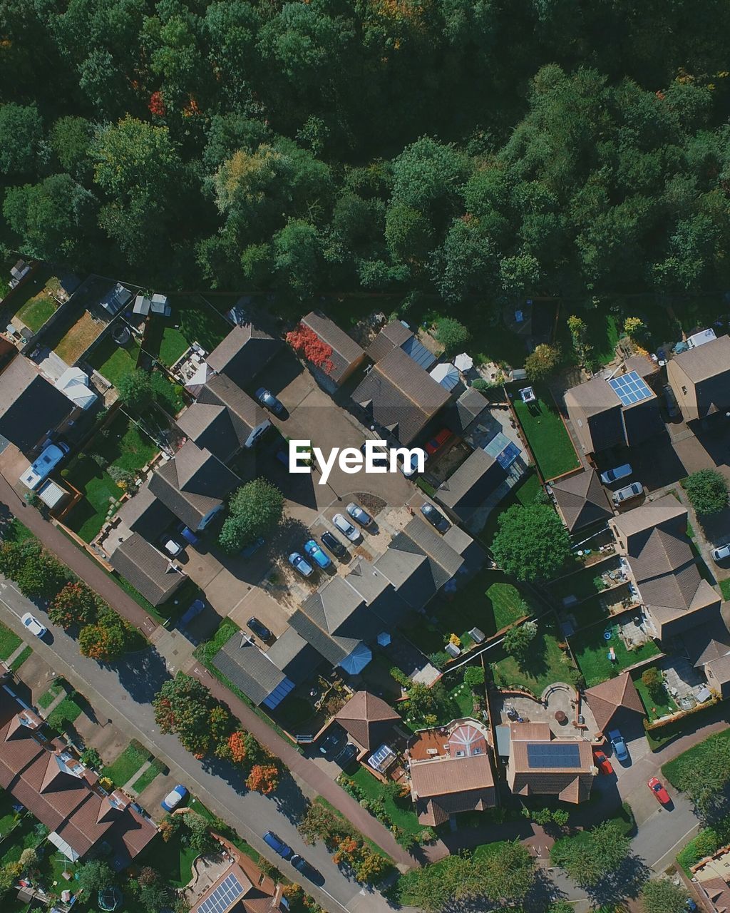 Directly above shot of buildings