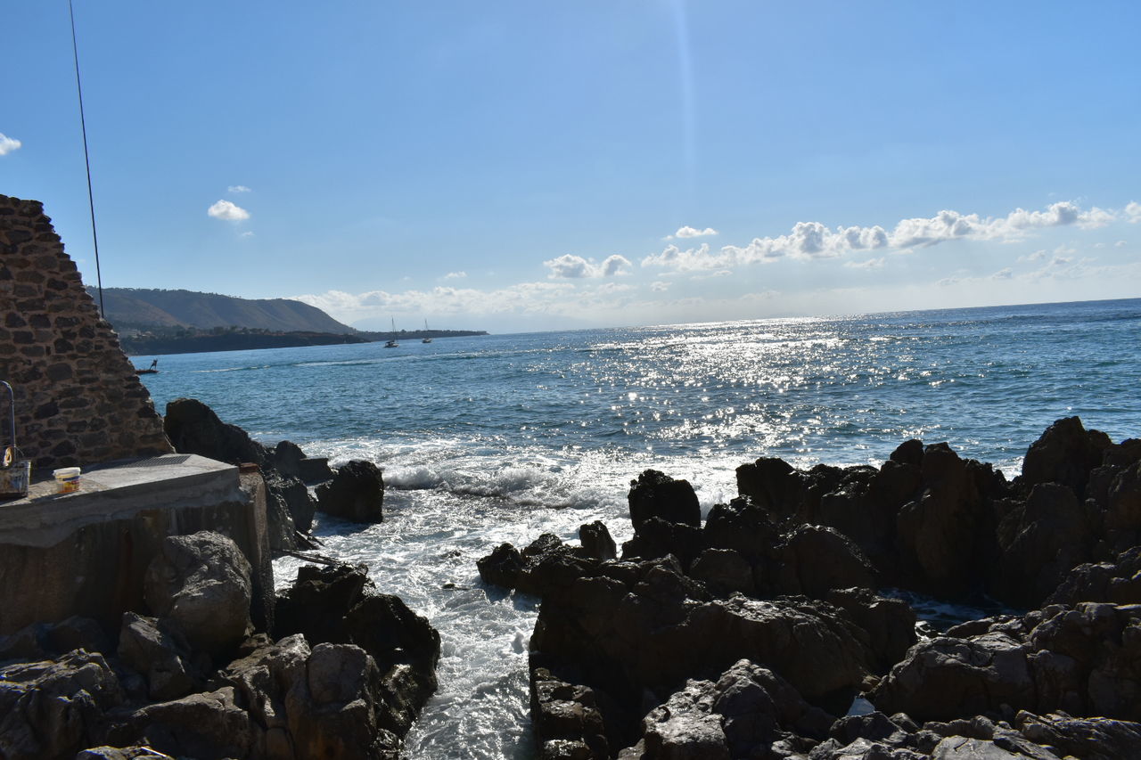 PANORAMIC SHOT OF SEA AGAINST SKY