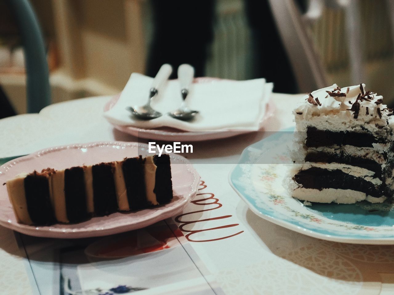 Close-up of cake on table