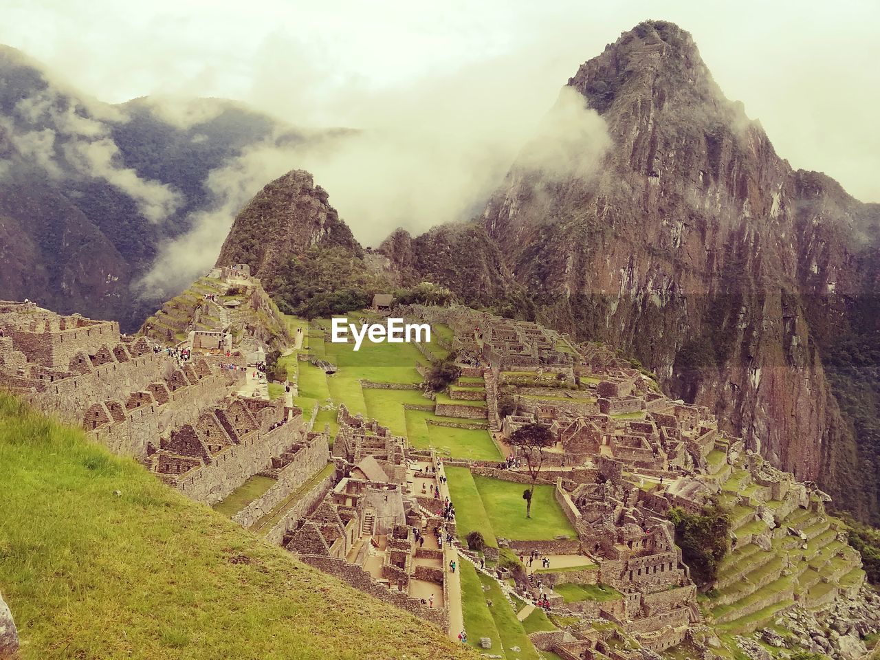 AERIAL VIEW OF OLD RUINS