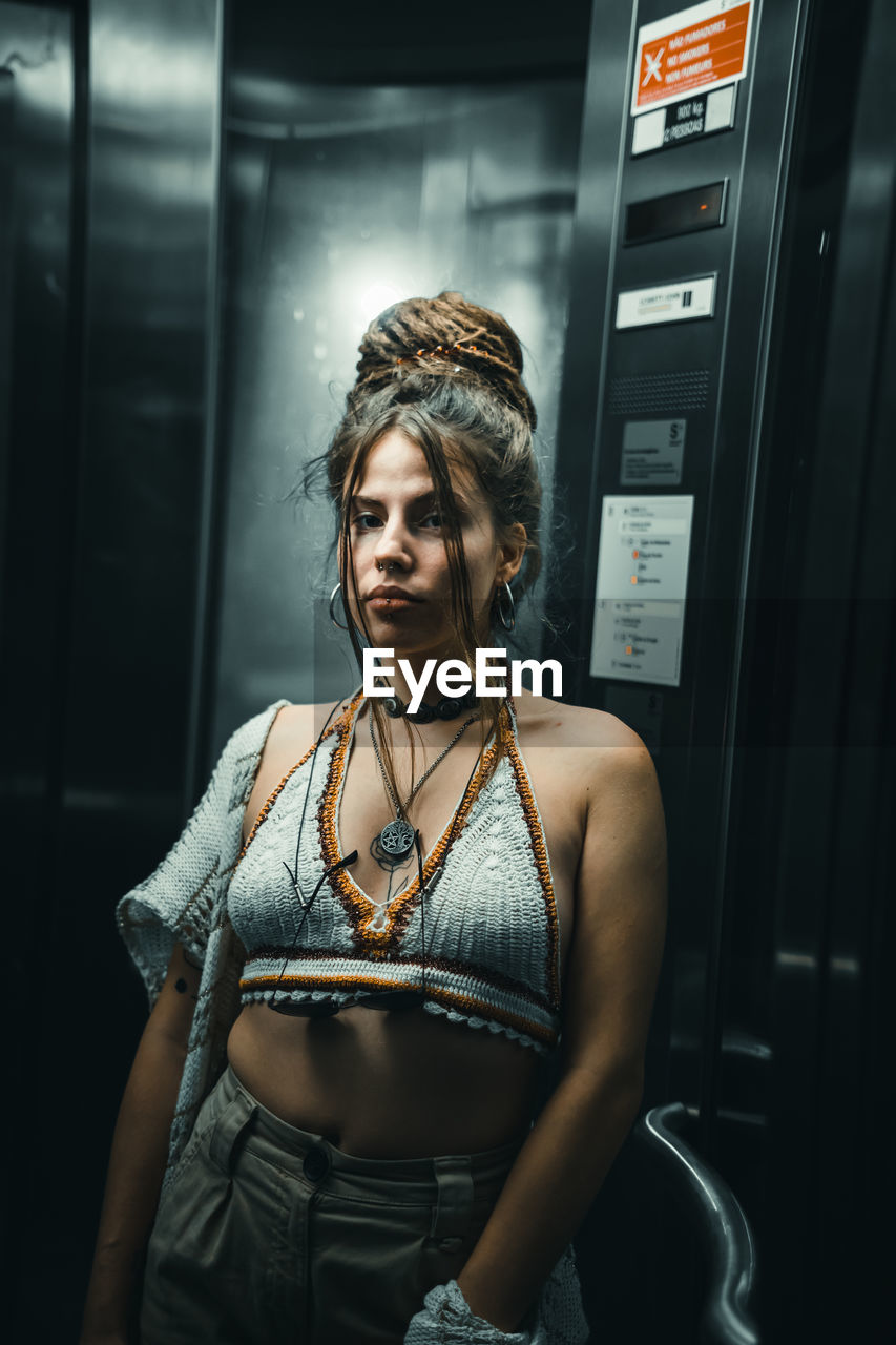 Subway station portrait