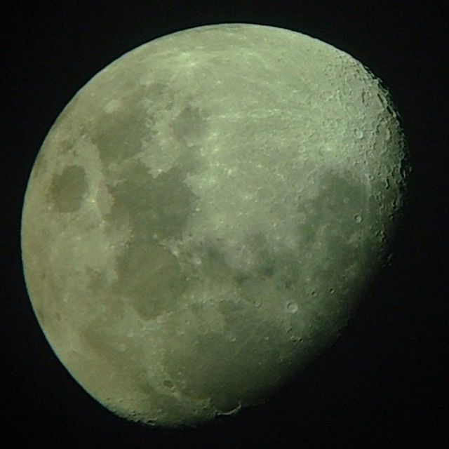 LOW ANGLE VIEW OF MOON IN SKY