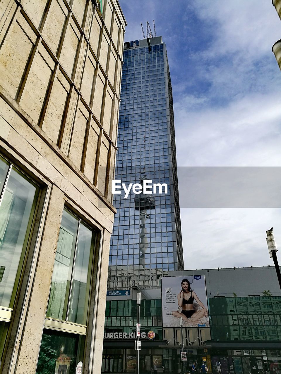 LOW ANGLE VIEW OF SKYSCRAPERS