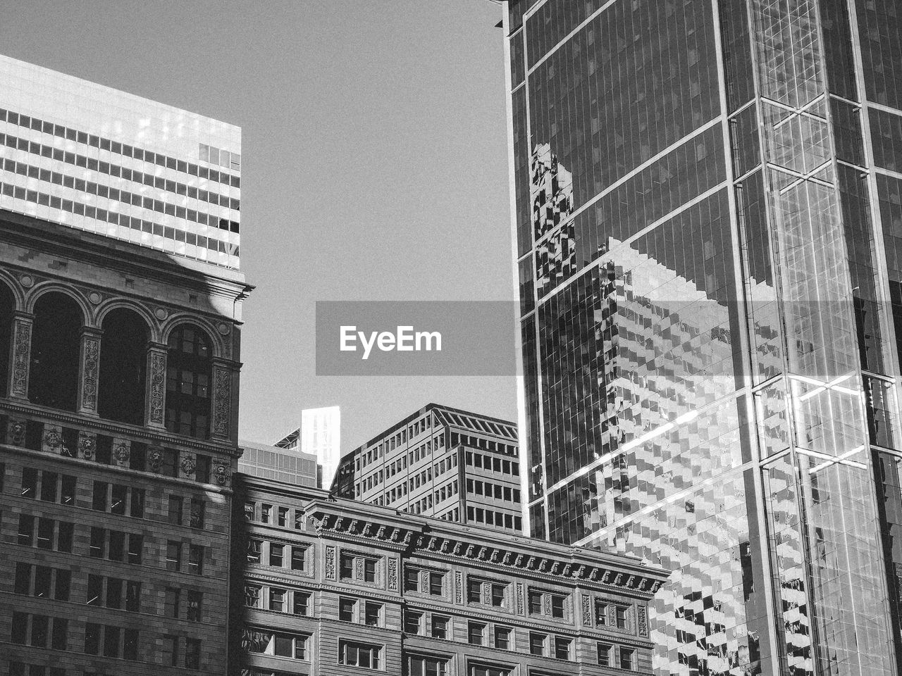 Low angle view of buildings against sky