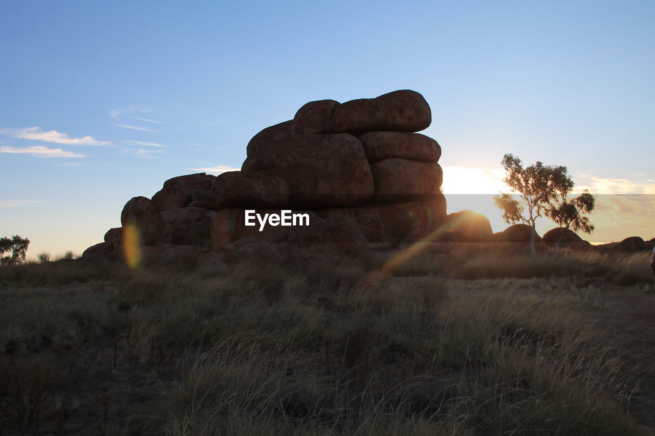 SCENIC VIEW OF LANDSCAPE DURING SUNSET