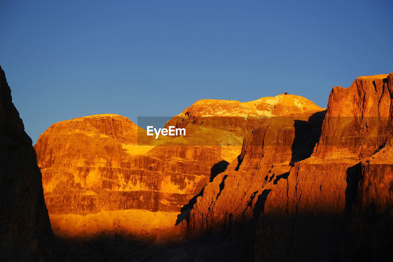 View of rock formations