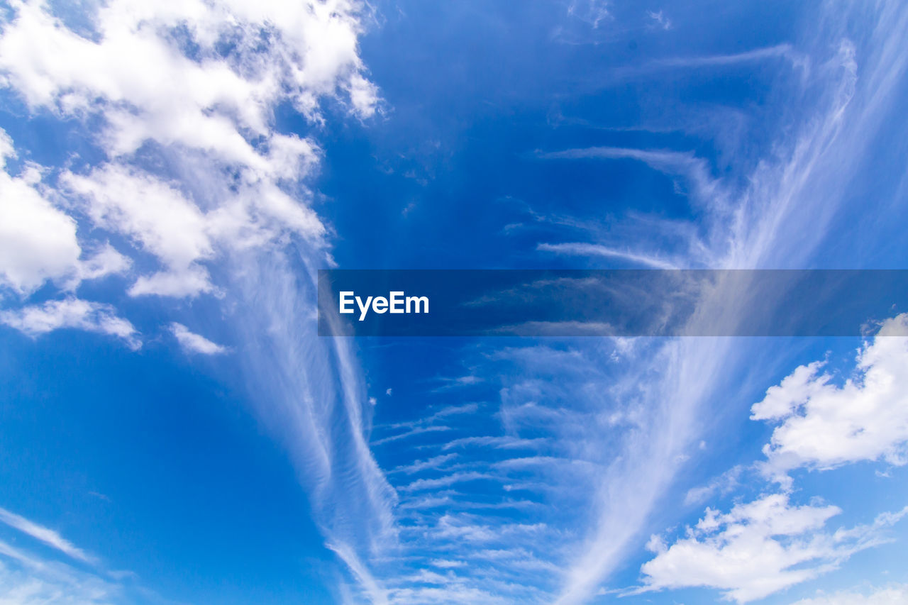 Low angle view of clouds in sky